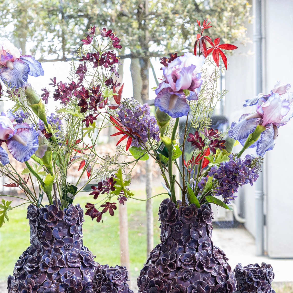 Zijde bloemen en planten